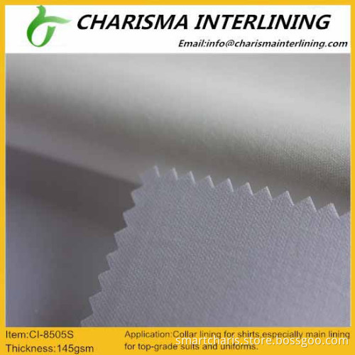 Woven fusible interlining from zhejiang,collar lining 8505M